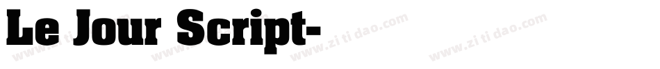 Le Jour Script字体转换